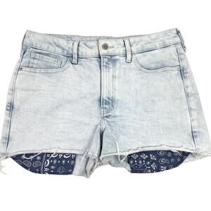 Old Navy OG Shorts Womens Size 12 Light Wash‎ Denim Summer Boho Festival Beach